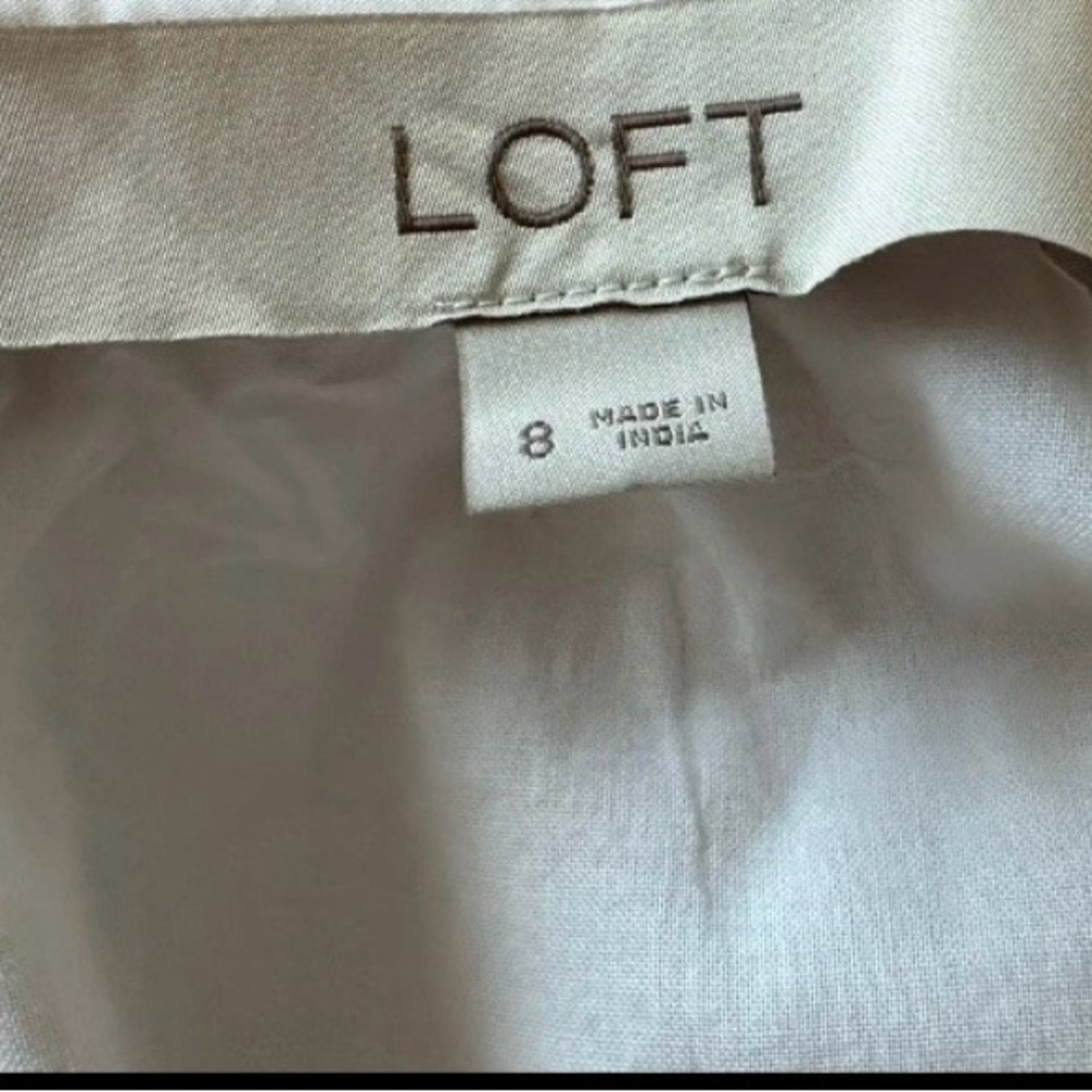 NWOT- Ann Taylor White Embroidered Puff-Sleeve Mini Dress Size 8 - Picture 11 of 14